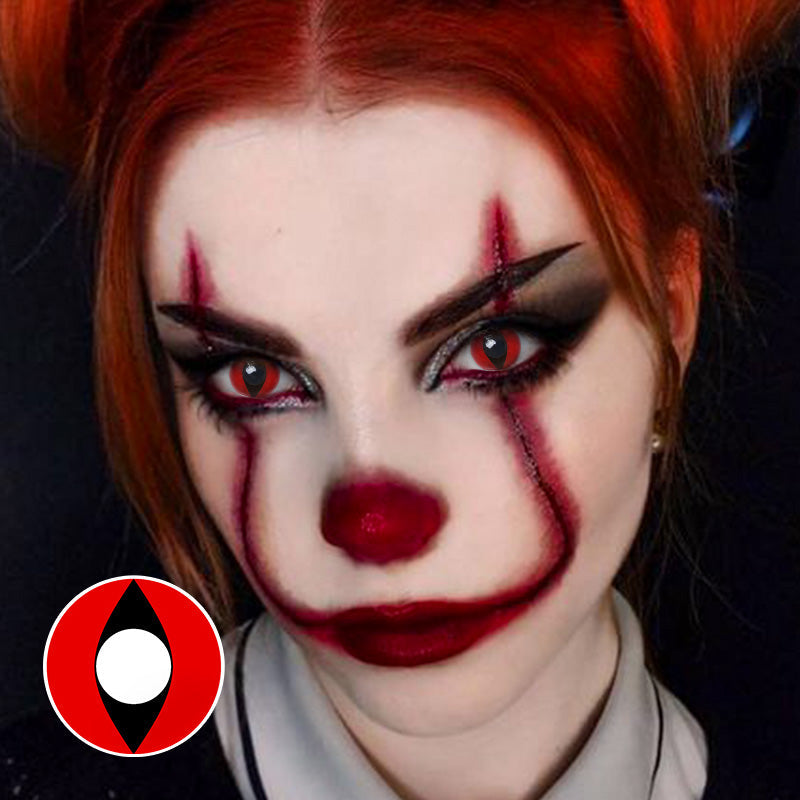 Eylumi Red Cat Eye Halloween Contacts Colored Contact Lenses - image 2