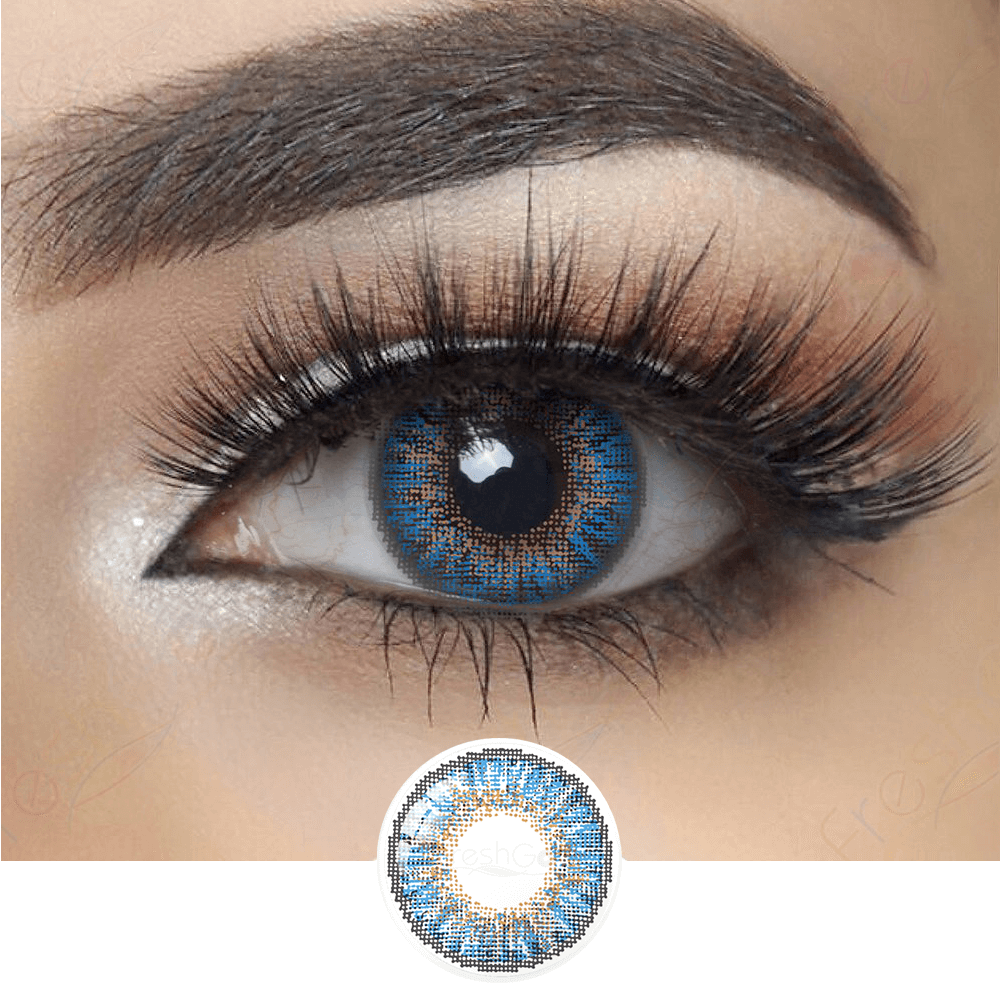 Eylumi 3 Tone True Sapphire Colored Contact Lenses - image 2