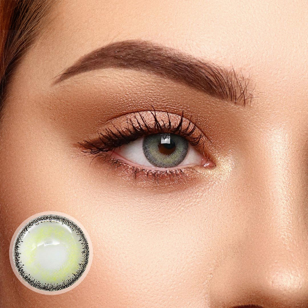 Eylumi Pearl Grey Colored Contact Lenses - Natural Gray Eye Effect | 1-Year Reusable