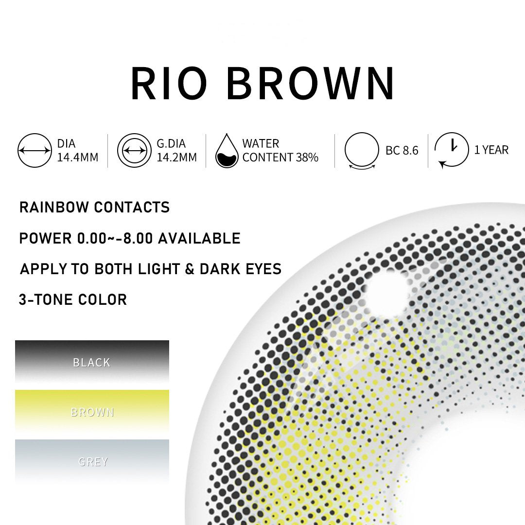 Eylumi Rio Brown Colored Contact Lenses - image 4