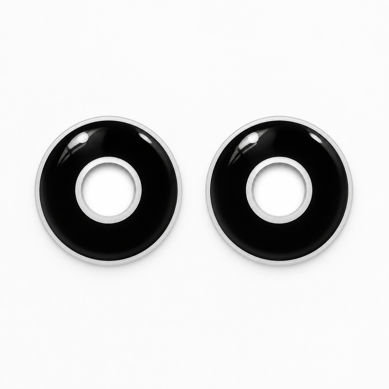 Eylumi Double Ring Black Colored Contact Lenses - image 2