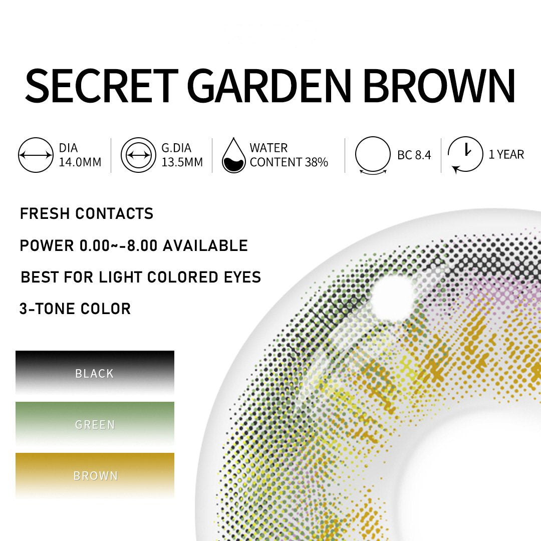 Eylumi Secret Garden Brown Colored Contact Lenses - image 4