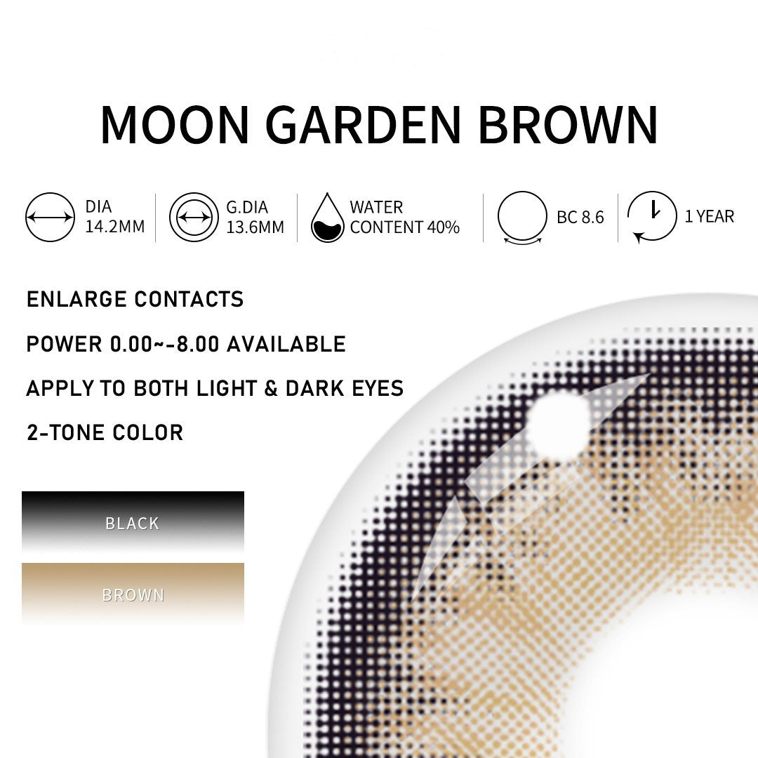 Eylumi Moon Garden Brown Colored Contact Lenses - image 3