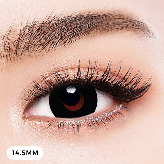 Eylumi Princess Pinky Cosplay Black Out Colored Contact Lenses - Bold Cosplay Effect | 1-Year Reusable