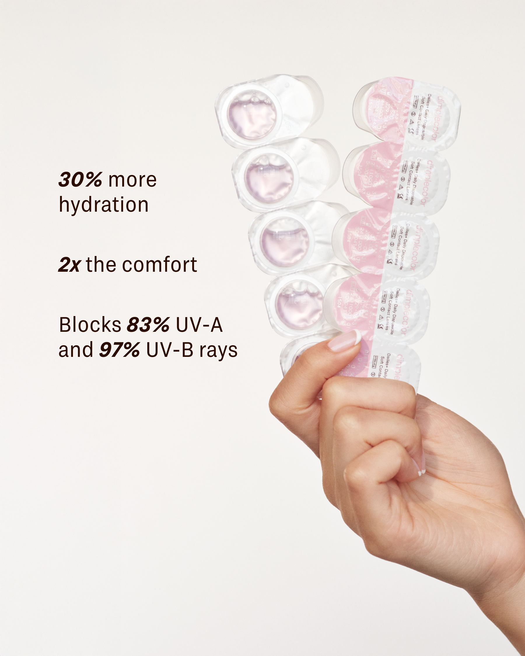 Eylumi Dailies+ Clear Lenses (10pc) Colored Contact Lenses - image 4