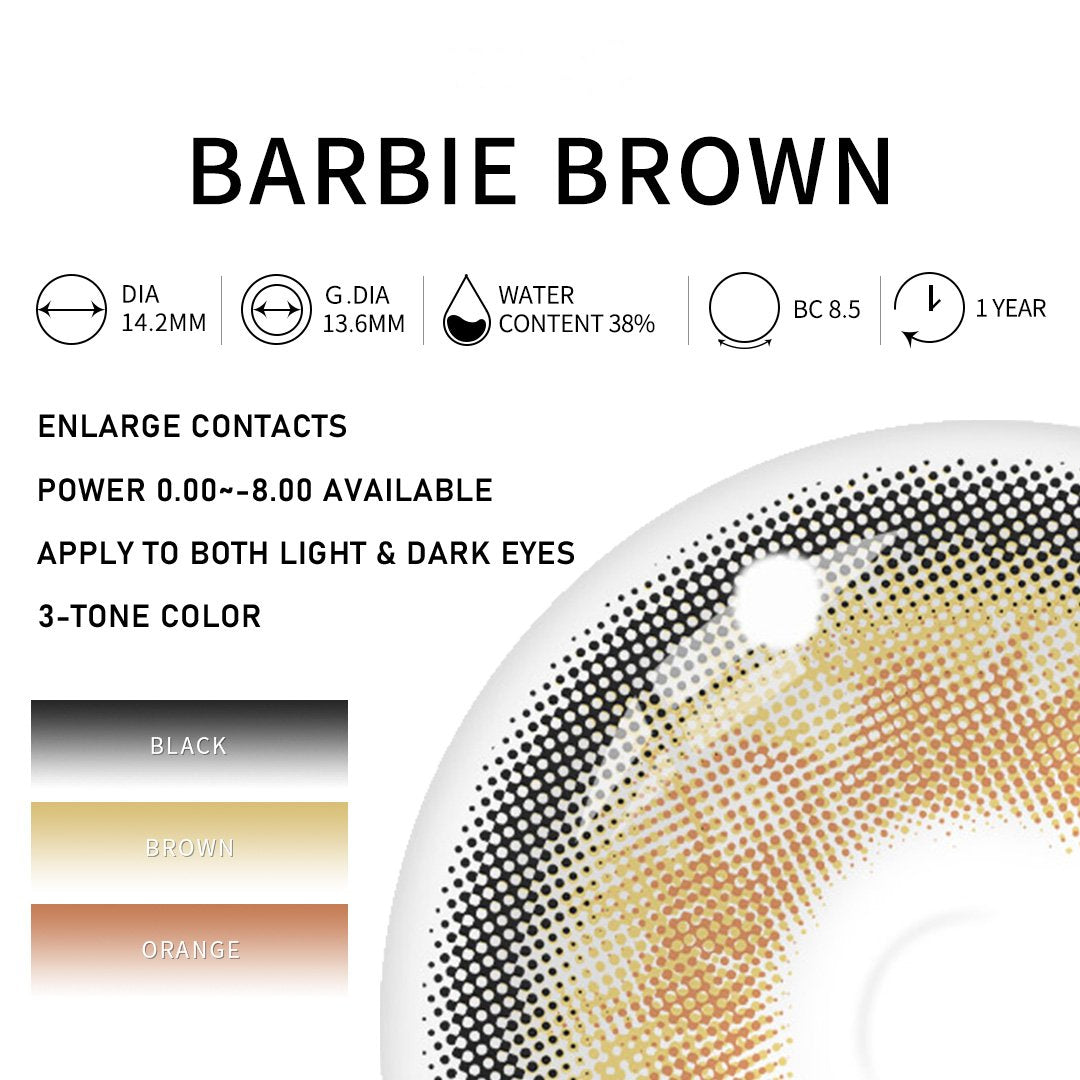 Eylumi Barbie Brown Colored Contact Lenses - image 3