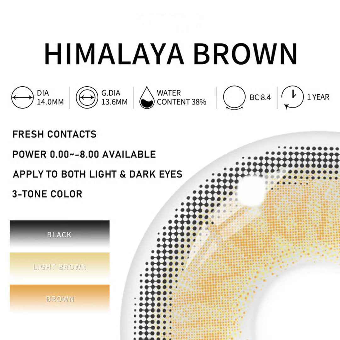 Eylumi Himalaya Brown Colored Contact Lenses - image 4