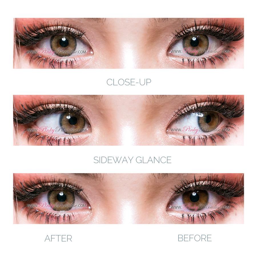 Eylumi Princess Pinky Eurasia Caramel Brown Colored Contact Lenses - image 4