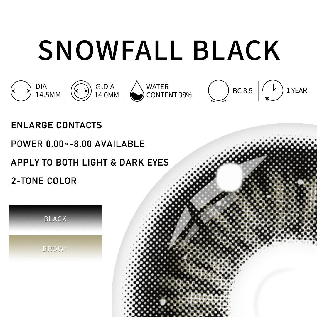 Eylumi Snowfall Black Colored Contact Lenses - image 4