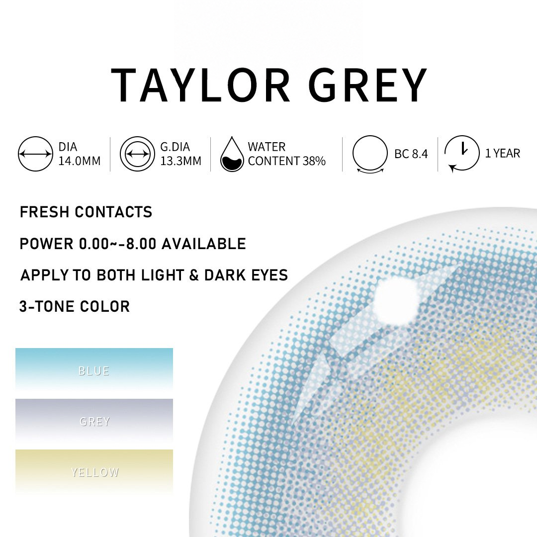 Eylumi Taylor Grey Colored Contact Lenses - image 4