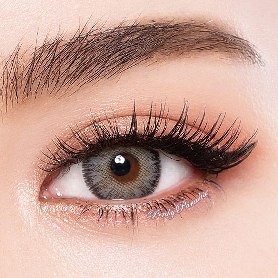 Eylumi Princess Pinky Foxy Grey Colored Contact Lenses - Natural Gray Eye Effect | 1-Year Reusable