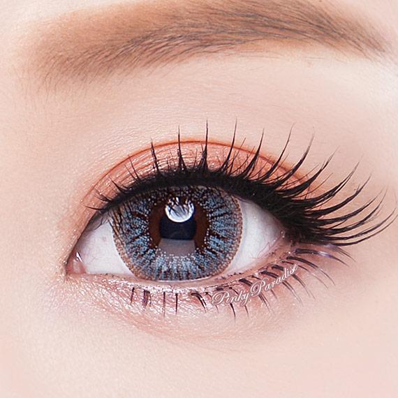 Eylumi Princess Pinky Radiance Blue Colored Contact Lenses - Natural Blue Eye Effect | 1-Year Reusable