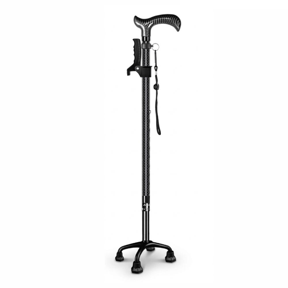 Adjustable Carbon Fiber Walking Cane with Dual Handle