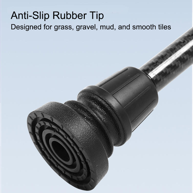 Adjustable Carbon Fiber Walking Cane with Dual Handle