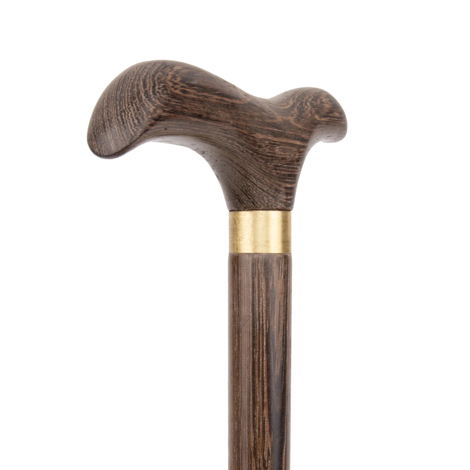 Handcrafted Wooden Walking Cane, Detachable 3-Piece Walking Stick with Classic Derby Handle