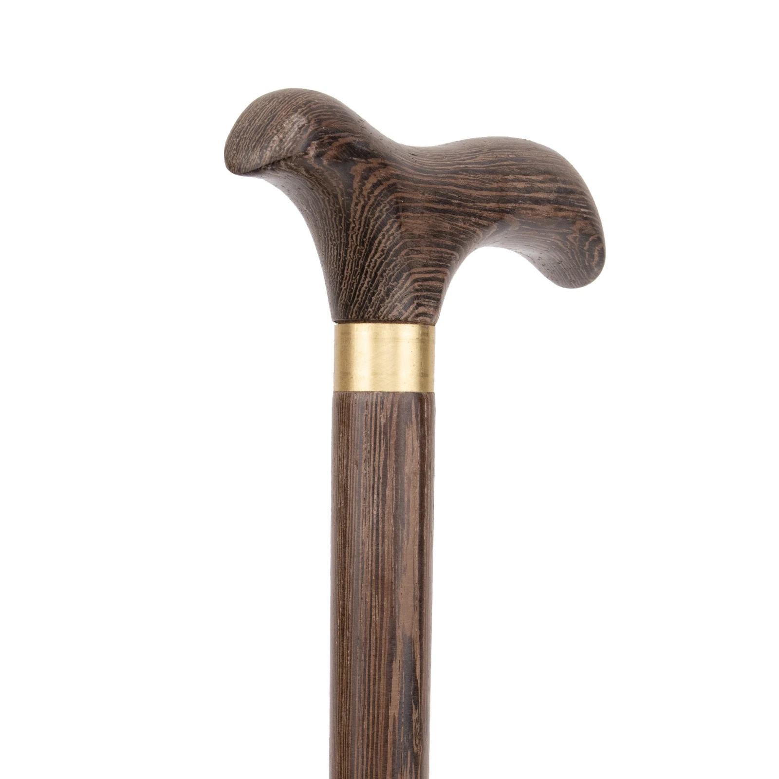 Handcrafted Wooden Walking Cane, Detachable 3-Piece Walking Stick with Classic Derby Handle