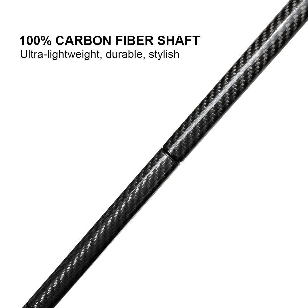 Folding Carbon Fiber Cane - 5 Adjustable Heights, Ergonomic Handle, With Carry Bag