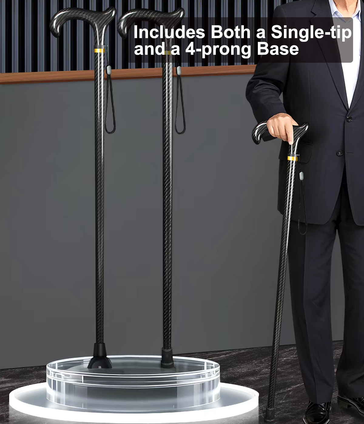T700 Carbon Fiber Walking Cane – Ultra-Lightweight Full Carbon Design