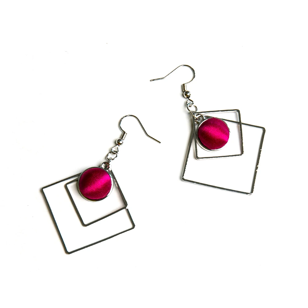 The Serica — Mulberry Silk Drop Earrings