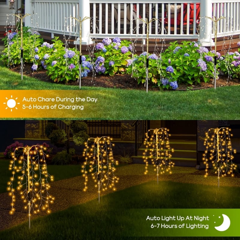 🔥LAST DAY 50% OFF🎁Waterproof Solar Garden Lights Outdoor Decor