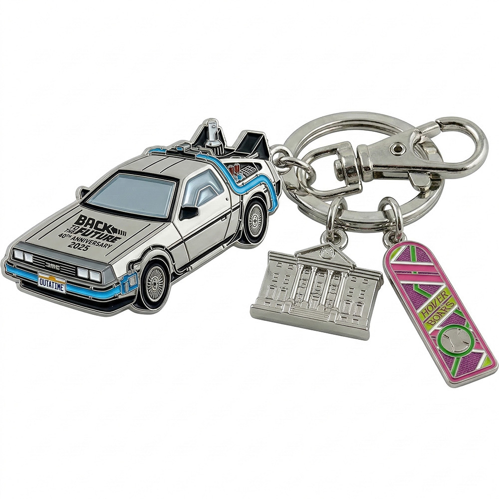 Back to the Future 40th Anniversary Keychain