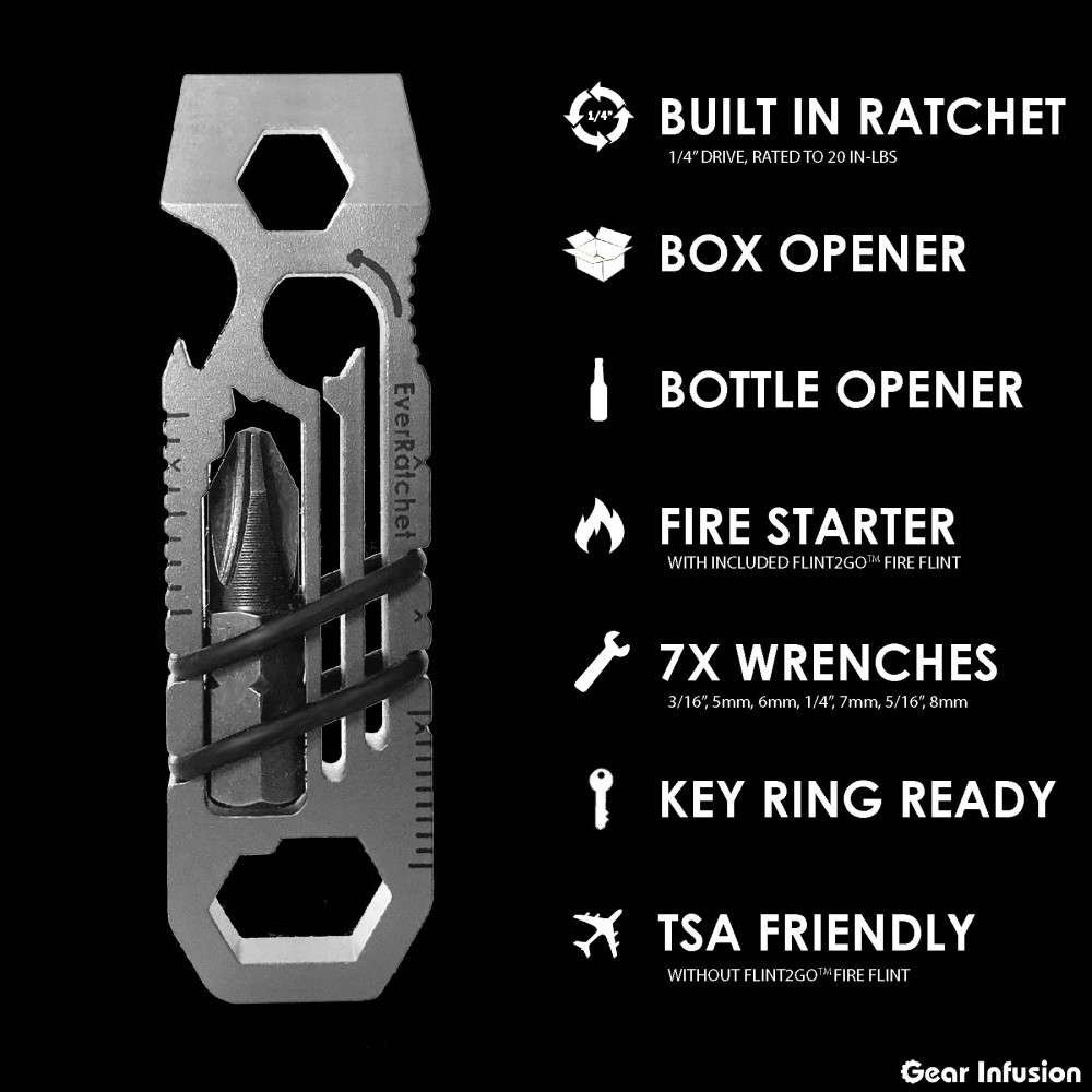 6 In 1 Multi-Tool Keychain