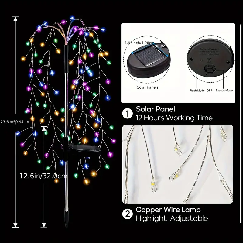 🔥LAST DAY 50% OFF🎁Waterproof Solar Garden Lights Outdoor Decor