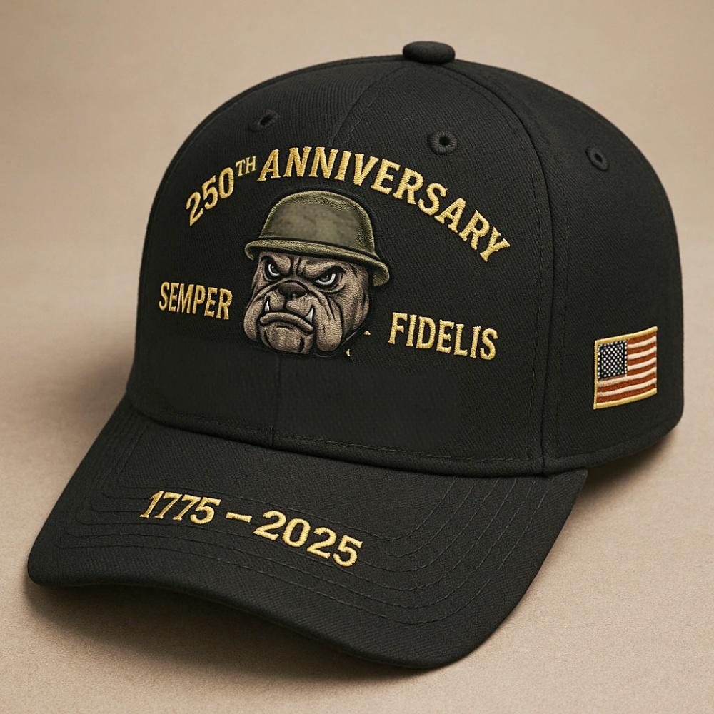 250th Anniversary bulldog Baseball Cap