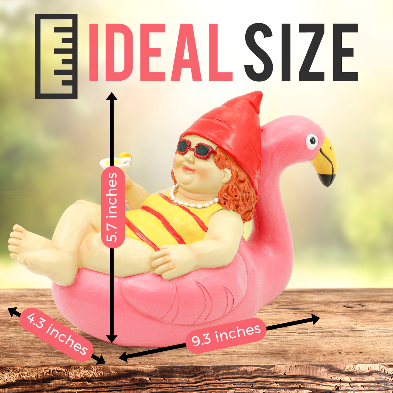 🎁Garden Gnome Statue on Flamingo