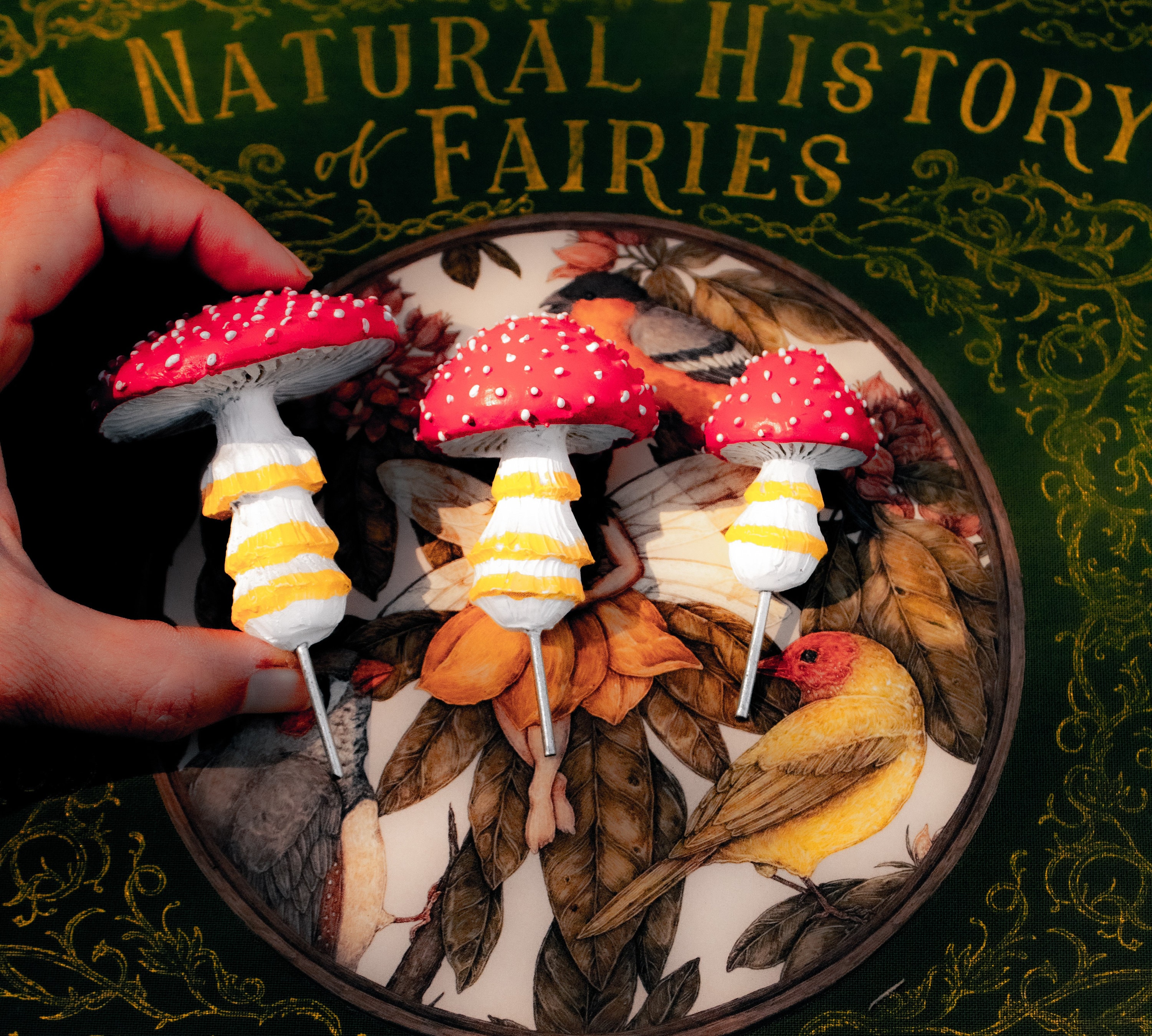 Glow in the Dark Mushroom Garden Decor