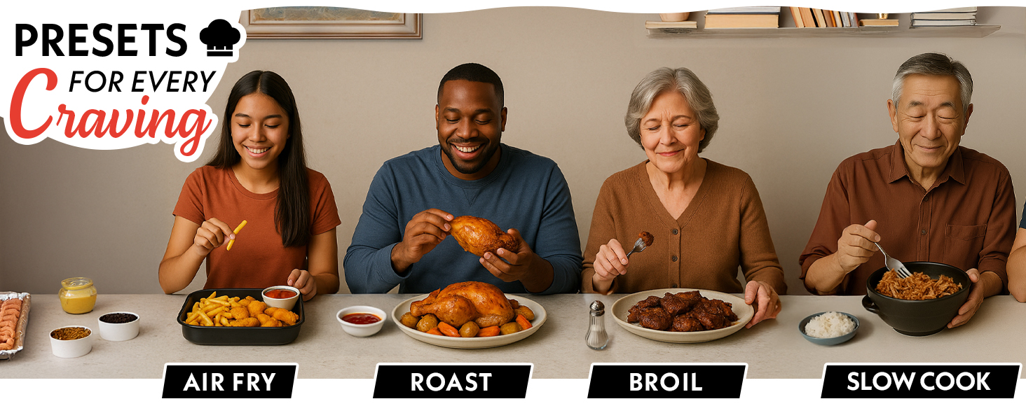 programable digital air fryer with settings