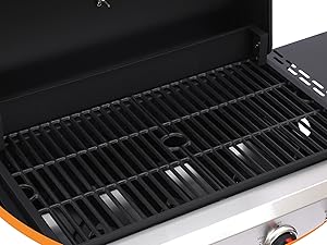grill with cast iron grate