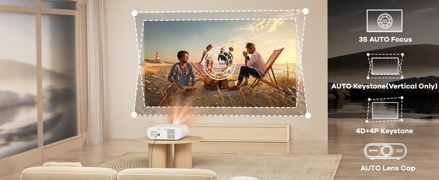 AUTO focus projector