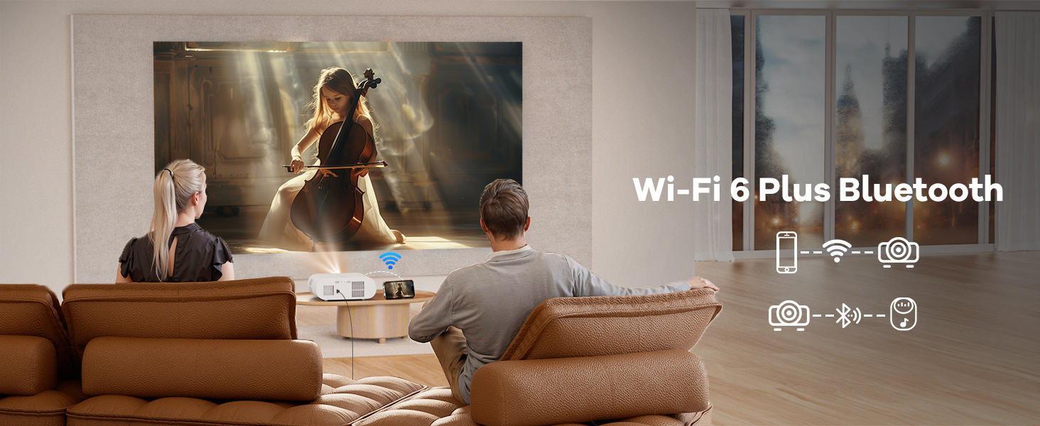 projector with wifi and bluetooth