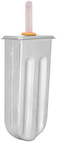 Single Stainless Steel Ice Lolly Mould with Reusable Lid