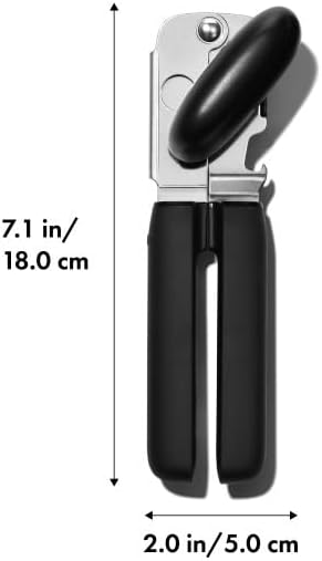 Ergonomic Soft-Grip Manual Can Opener (Non-Slip Handheld)