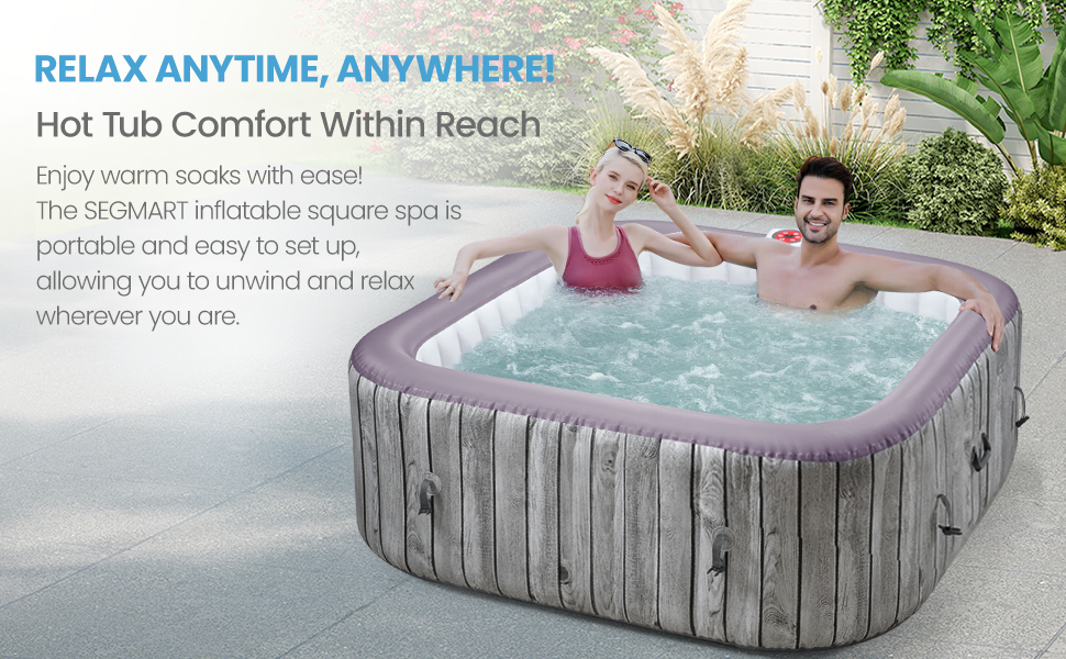 spa 6 person inflatable hot tub outdoor hot tubs coleman saluspa jacuzzi bathtub
