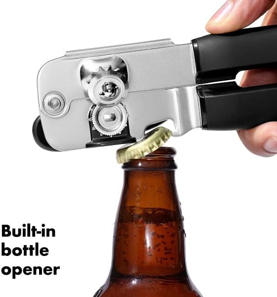 Ergonomic Soft-Grip Manual Can Opener (Non-Slip Handheld)