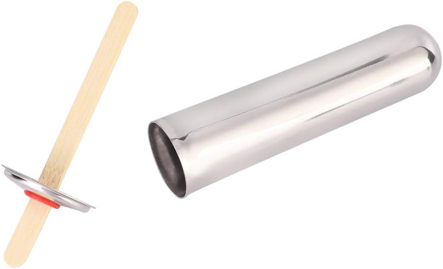 10-Piece Mini Stainless Steel Ice Lolly & Dessert Mould Set