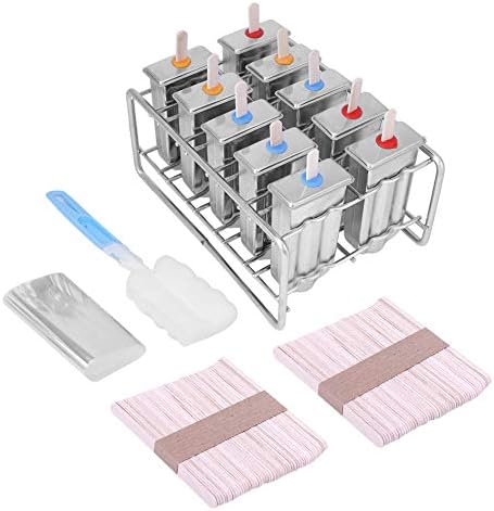 Single Stainless Steel Ice Lolly Mould with Reusable Lid