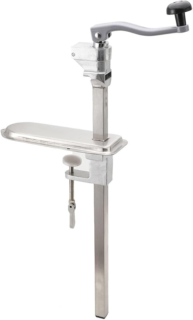 Heavy-Duty Desktop Bench Can Opener (Cast Steel Base)