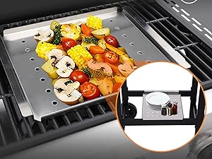 flattop and gas grill combo