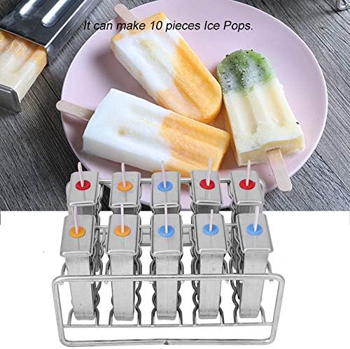 Single Stainless Steel Ice Lolly Mould with Reusable Lid