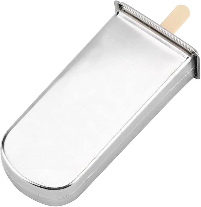 Classic Stainless Steel Ice Lolly Moulds with Removable Rack