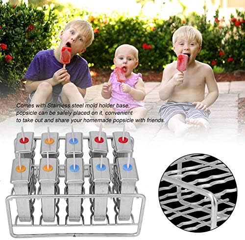 Single Stainless Steel Ice Lolly Mould with Reusable Lid