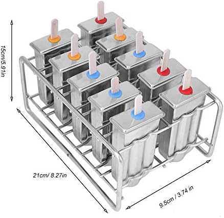Single Stainless Steel Ice Lolly Mould with Reusable Lid