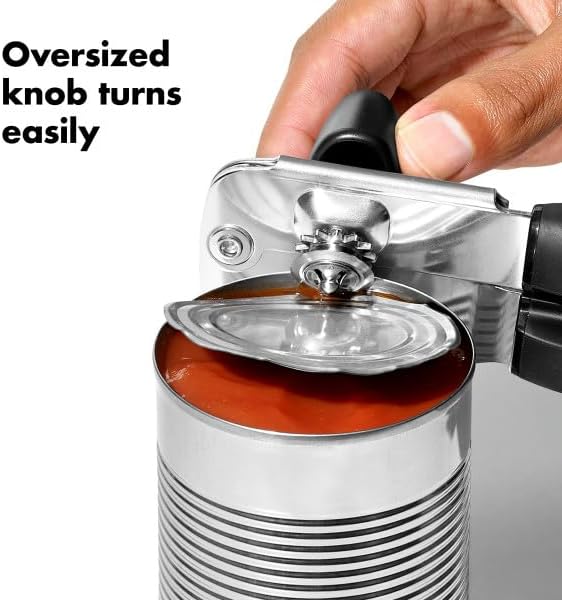 Ergonomic Soft-Grip Manual Can Opener (Non-Slip Handheld)