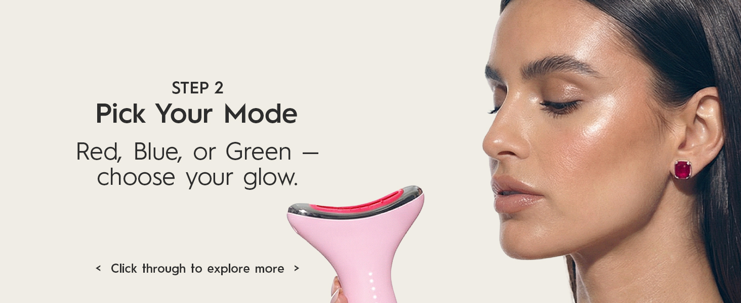 step 2 select your beauty reatment: skin tightening, brightneing, or soothing therapy