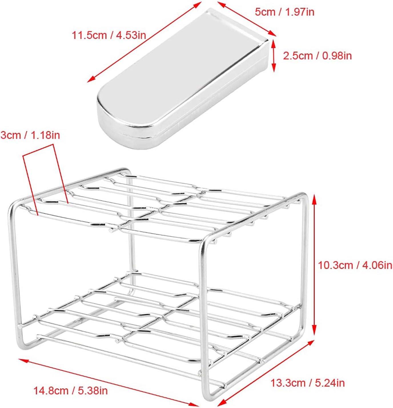 Classic Stainless Steel Ice Lolly Moulds with Removable Rack