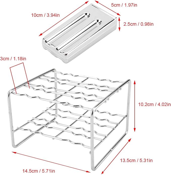 6-Cavity Seamless Stainless Steel Ice Lolly Mould with Holder